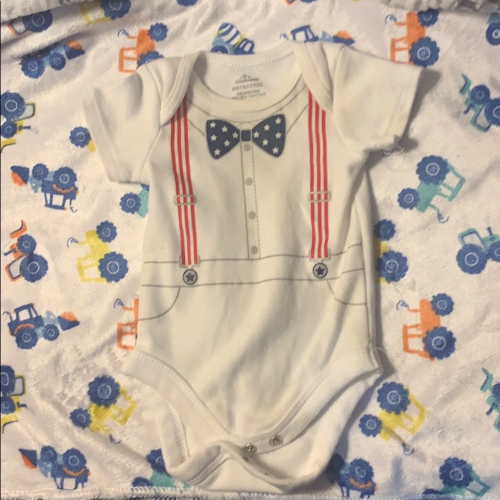 Patriotic newborn onesie